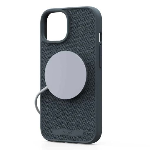 Εικόνα της Θήκη Njord Fabric MagSafe for iPhone 15 Plus Dark Grey NA52FA09