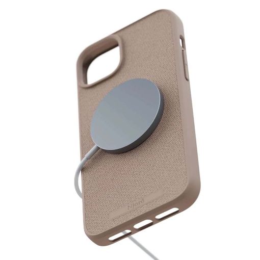 Εικόνα της Θήκη Njord Fabric MagSafe for iPhone 15 Plus Pink Sand NA52FA12