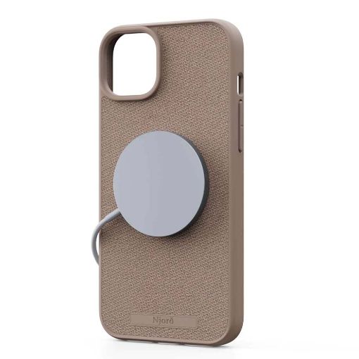 Εικόνα της Θήκη Njord Fabric MagSafe for iPhone 15 Plus Pink Sand NA52FA12