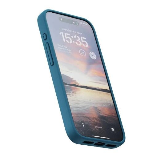 Εικόνα της Θήκη Njord Fabric MagSafe for iPhone 15 Pro Deep Sea NA53FA01