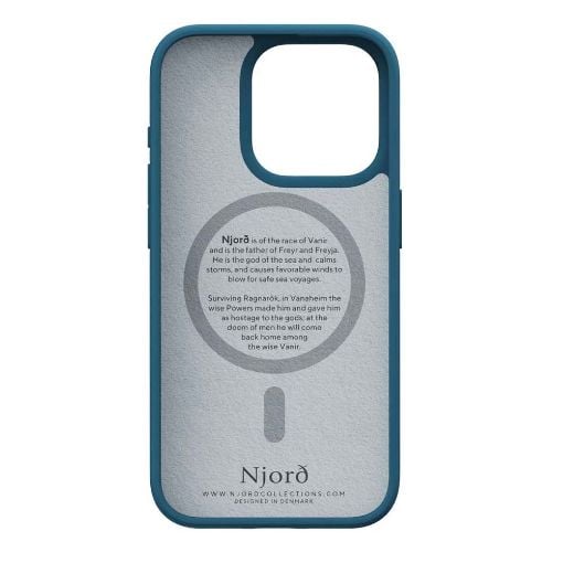 Εικόνα της Θήκη Njord Fabric MagSafe for iPhone 15 Pro Deep Sea NA53FA01