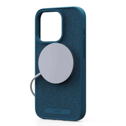 Εικόνα της Θήκη Njord Fabric MagSafe for iPhone 15 Pro Deep Sea NA53FA01
