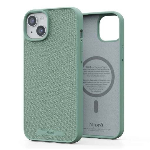 Εικόνα της Θήκη Njord Fabric MagSafe for iPhone 15 Plus Turqouise NA52FA13