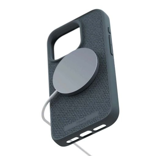 Εικόνα της Θήκη Njord Fabric MagSafe for iPhone 15 Pro Dark Grey NA53FA09