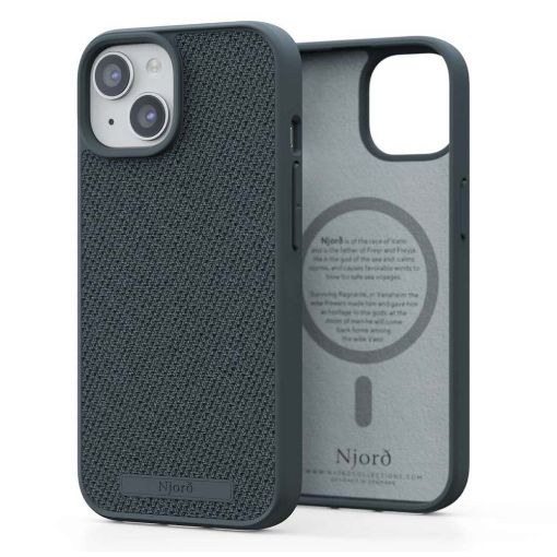 Εικόνα της Θήκη Njord Fabric MagSafe for iPhone 15 Pro Max Dark Grey NA54FA09