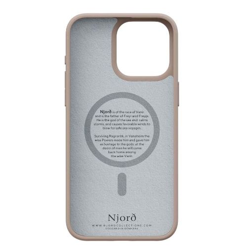 Εικόνα της Θήκη Njord Fabric MagSafe for iPhone 15 Pro Max Pink Sand NA54FA12