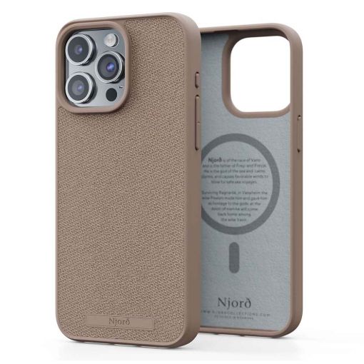 Εικόνα της Θήκη Njord Fabric MagSafe for iPhone 15 Pro Max Pink Sand NA54FA12