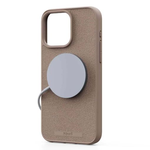 Εικόνα της Θήκη Njord Fabric MagSafe for iPhone 15 Pro Max Pink Sand NA54FA12