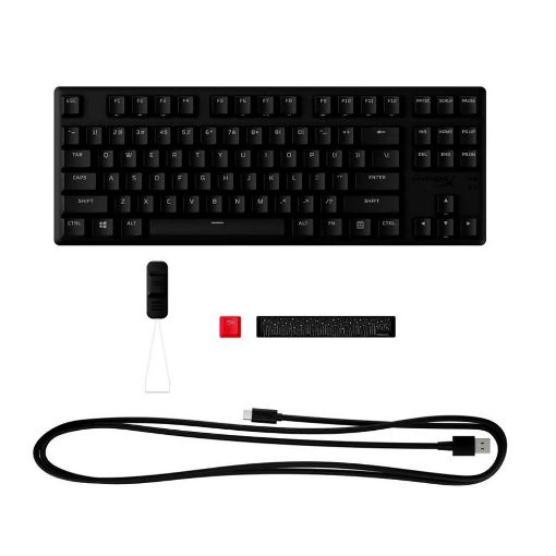Εικόνα της Πληκτρολόγιο HyperX Alloy Origins Core PBT TKL HyperX Blue Switches Black (US) 639N8AA