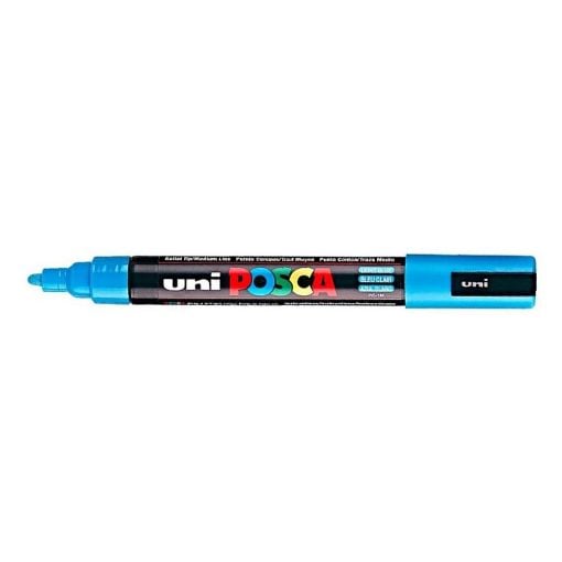 Εικόνα της Μαρκαδόρος Σχεδίου Uni-Posca PC-5M Medium 2.5mm Light Blue PC5MMLBL