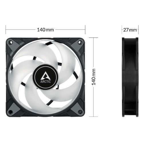 Εικόνα της Case Fan Arctic P14 ARGB 140mm PWM PST Black ACFAN00239A