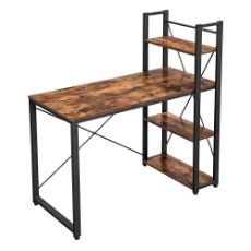 Εικόνα της Vasagle Μεταλλικό Γραφείο με 4 Ράφια 120 x 60 x 120 cm LWD48X