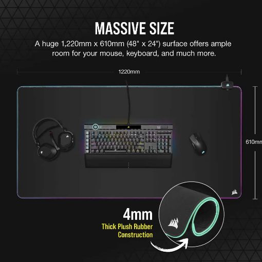 Εικόνα της Mouse Pad Corsair MM700 RGB Extended 3XL Black CH-9417080-EU