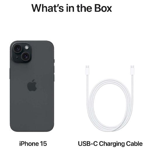 Εικόνα της Apple iPhone 15 128GB Black MTP03QL/A