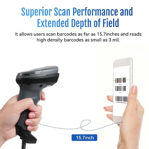Εικόνα της Barcode Scanner HPRT N101 1D/2D Black