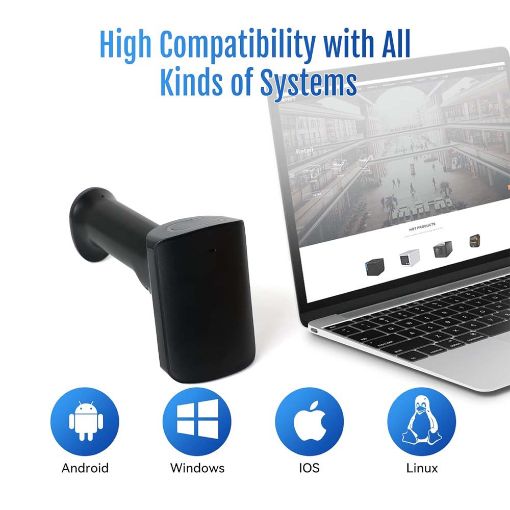 Εικόνα της Barcode Scanner HPRT N130 Bluetooth 1D/2D Black
