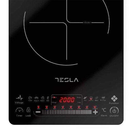 Εικόνα της Επιτραπέζια Μονή Επαγωγική Εστία Tesla IC400B 2000W Black