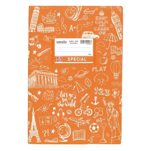 Εικόνα της Typotrust - Τετράδιο Special Doodle Πορτοκαλί Ριγέ 50φυλλο 4305