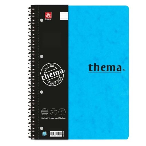 Εικόνα της Typotrust - Τετράδιο Spiral Thema Ριγέ Β5 2 Θεμάτων 4552-17 (Διάφορα Χρώματα)