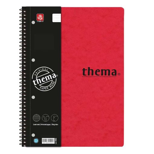 Εικόνα της Typotrust - Τετράδιο Spiral Thema Ριγέ Β5 3 Θεμάτων 4553-17 (Διάφορα Χρώματα)