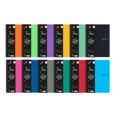 Εικόνα της Typotrust - Τετράδιο Spiral Thema Ριγέ Β5 3 Θεμάτων 4553-17 (Διάφορα Χρώματα)