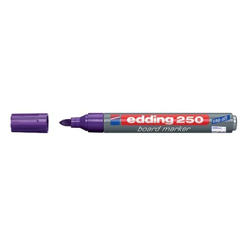 Εικόνα της Μαρκαδόρος Πίνακα Edding 250 Επαναγεμιζόμενος με Στρογγυλή Μύτη Purple