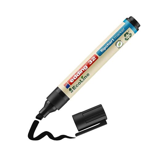Εικόνα της Μαρκαδόρος Edding 32 EcoLine Flipchart Μύτη 5.0 mm Black