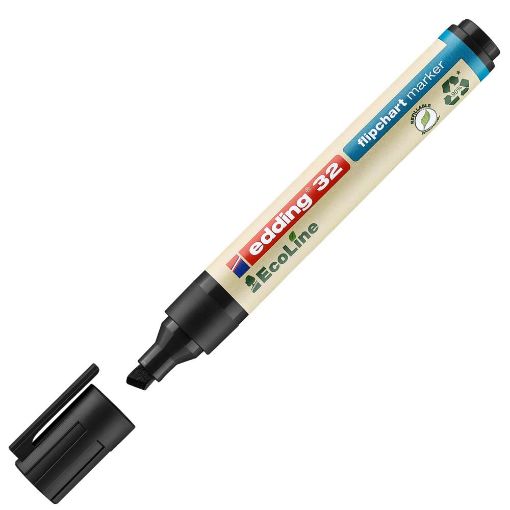 Εικόνα της Μαρκαδόρος Edding 32 EcoLine Flipchart Μύτη 5.0 mm Black