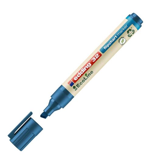 Εικόνα της Μαρκαδόρος Edding 32 EcoLine Flipchart Μύτη 5.0 mm Blue
