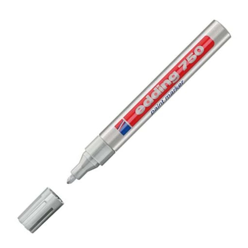 Εικόνα της Μαρκαδόρος Λαδιού Edding 750 Μύτη 4.0 mm Silver 4-750054