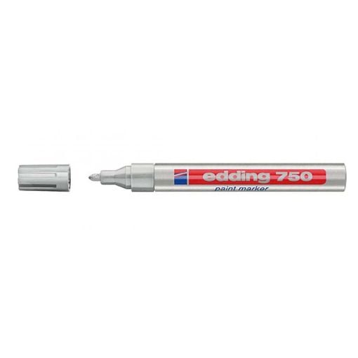 Εικόνα της Μαρκαδόρος Λαδιού Edding 750 Μύτη 4.0 mm Silver 4-750054
