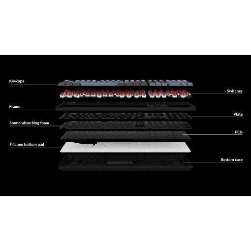 Εικόνα της Πληκτρολόγιο Keychron K10 Pro QMK/VIA Bluetooth K Pro Red Switches Black (US) K10P-H1