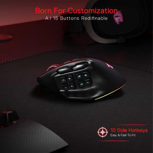 Εικόνα της Ποντίκι Redragon M811 Aatrox Black