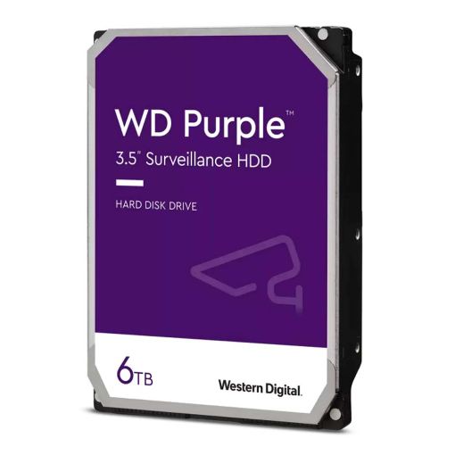 Εικόνα της Εσωτερικός Σκληρός Δίσκος Western Digital Purple Surveillance 6TB 3.5'' Sata III 256MB WD64PURZ