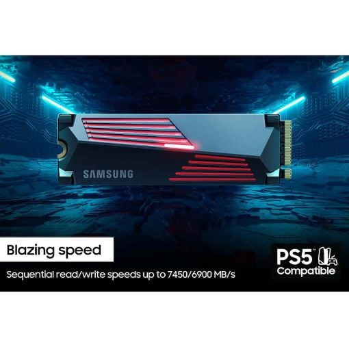 Εικόνα της Samsung SSD 990 PRO with Heatsink M.2 Gen4 PCIe 4TB MZ-V9P4T0CW