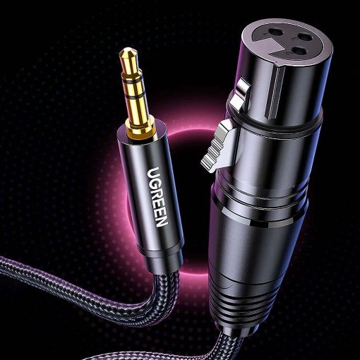 Εικόνα της Καλώδιο Ugreen AV182 XLR Female to 3.5mm Male 1m Black 20763