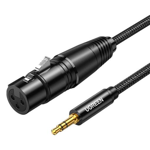 Εικόνα της Καλώδιο Ugreen AV182 XLR Female to 3.5mm Male 1m Black 20763