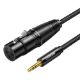 Εικόνα της Καλώδιο Ugreen AV182 XLR Female to 3.5mm Male 1m Black 20763