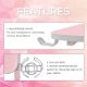 Εικόνα της Gaming Desk Eureka Ergonomic GIP 47" Pink ZX-GIP-P47PK-RU