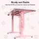 Εικόνα της Gaming Desk Eureka Ergonomic GIP 47" Pink ZX-GIP-P47PK-RU
