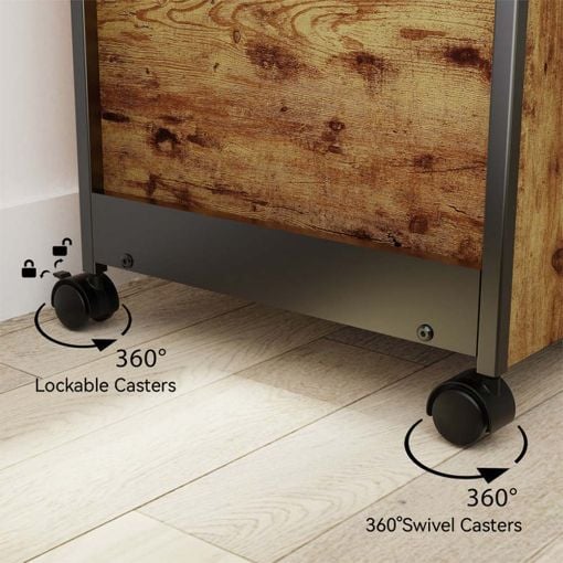 Εικόνα της Τροχήλατη Συρταριέρα Eureka Ergonomic Brown/Black ERK-HORB-US