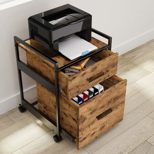 Εικόνα της Τροχήλατη Συρταριέρα Eureka Ergonomic Brown/Black ERK-HORB-US