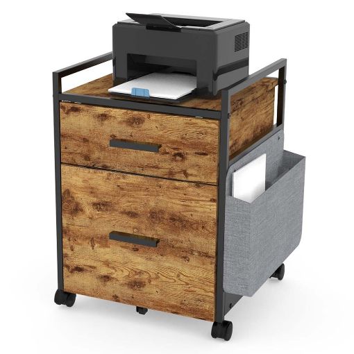 Εικόνα της Τροχήλατη Συρταριέρα Eureka Ergonomic Brown/Black ERK-HORB-US