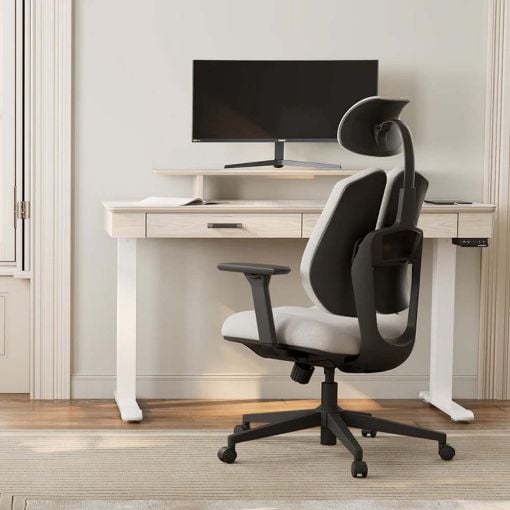 Εικόνα της Καρέκλα Γραφείου Eureka Ergonomic Flex White/Black ERK-OC10-OW
