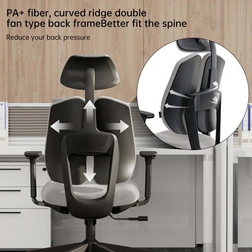 Εικόνα της Καρέκλα Γραφείου Eureka Ergonomic Flex White/Black ERK-OC10-OW
