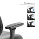 Εικόνα της Καρέκλα Γραφείου Eureka Ergonomic Flex Grey/Black ERK-OC10-GY