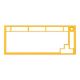 Εικόνα της Top Frame Glorious PC Gaming Race GMMK Pro Golden Yellow GATA-1664