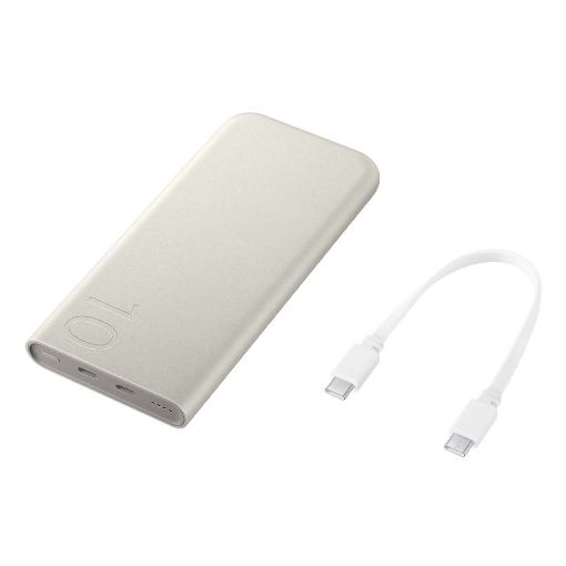 Εικόνα της Power Bank Samsung Dual USB-C 10000mAh 25W Beige EB-P3400XUEGEU