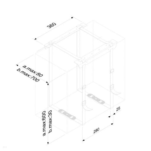 Εικόνα της Βάση Γραφείου Υπολογιστή CPU Mount Neomounts Black CPU-D025BLACK