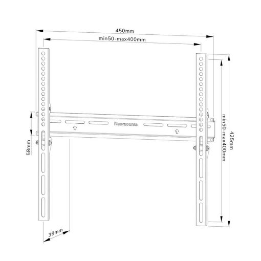Εικόνα της Επιτοίχια Βάση Τηλεόρασης Neomounts Fixed 32-65" WL30-350BL14